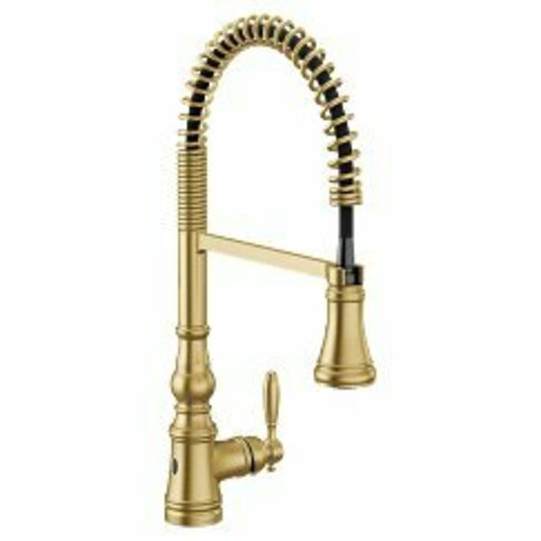 Moen Weymouth One-Handle Pulldown Kitchen Faucet in Brushed Gold S73104EWBG